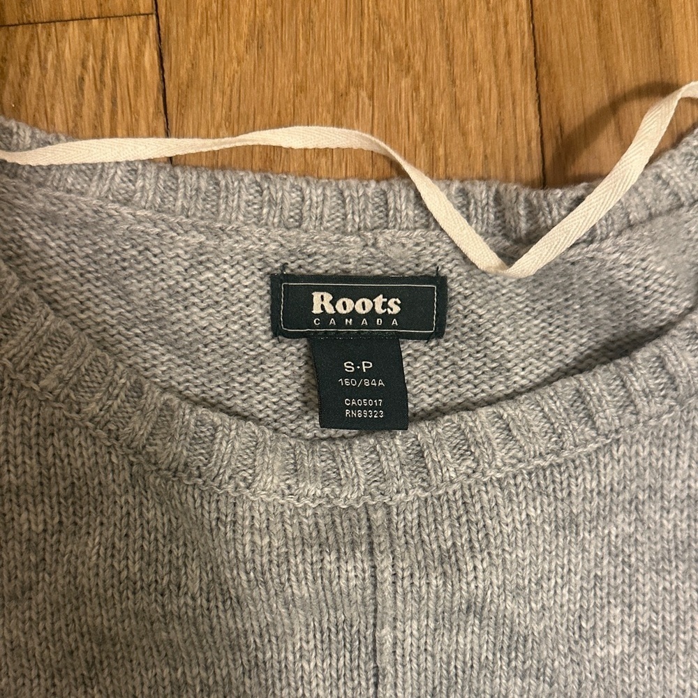 Roots Gray Long Sleeve Sweater Dress - Size S - Picture 2 of 5